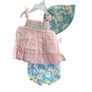 2 Piece Strappy Bloomer Set w/ 👒 Hat